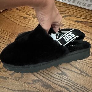 UGG Black Kids Slippers